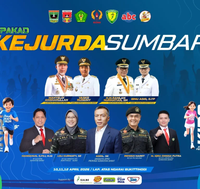 Atlet muda bertanding pada Kejuaraan Atletik Nasional 2026 di lintasan stadion olahraga Indonesia